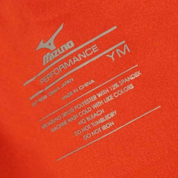 Mizuno Red Gray Charcoal Athletic Performance Full Zip Jacket Youth Medium - Picture 10 of 10